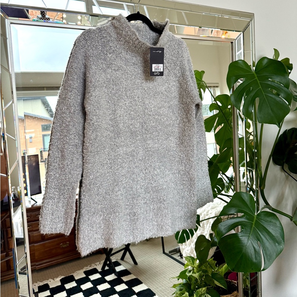 5/$25 | NWT - ORB Sweater Mock Neck Tunic Sweater